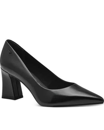 Pantofi dama,  tocuri inalte, elegant, negru, piele naturala,