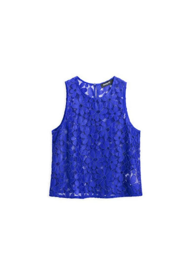 Top dama  25SWBW25, Poliester reciclat, Albastru, Albastru