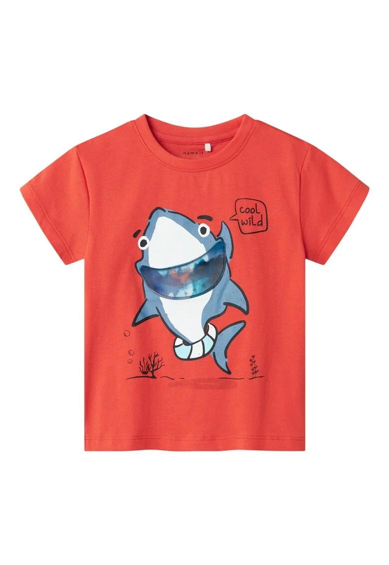 Tricou baieti  13241295, Bumbac organic/Bumbac, Rosu, Rosu