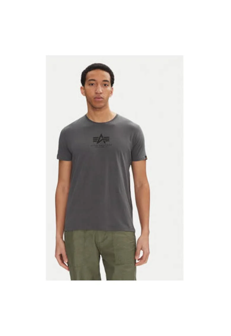 Tricou barbati  118533, Bumbac, Negru, Negru