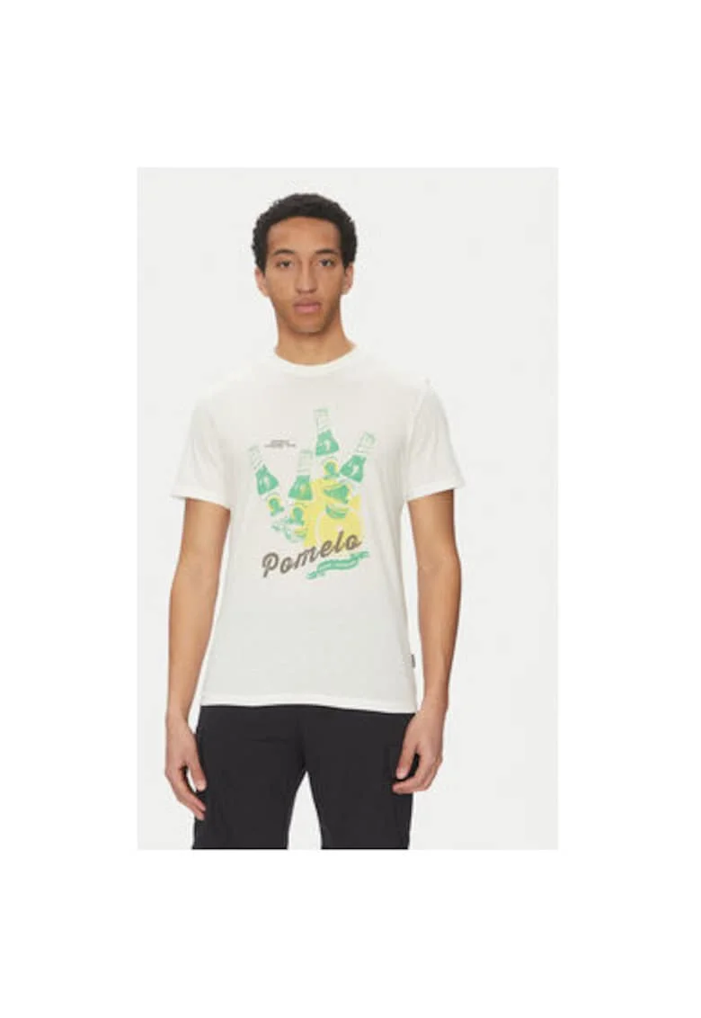 Tricou barbati  20718263, Bumbac, Alb, Alb