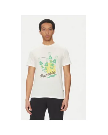 Tricou barbati  20718263, Bumbac, Alb, Alb