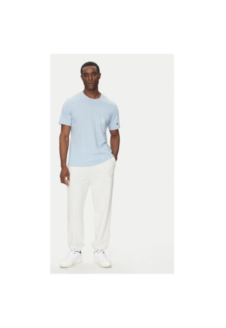 Tricou barbati  221038, Bumbac, Albastru deschis, Albastru deschis