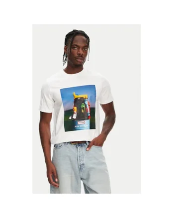 Tricou barbati  HARM0036251, Bumbac, Alb, Alb