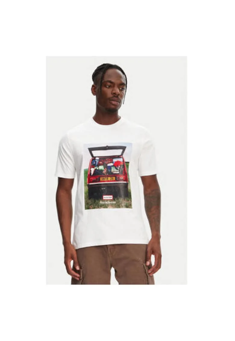 Tricou barbati  HARM0037251, Bumbac, Alb, Alb