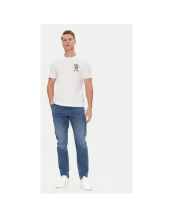 Tricou barbati  10019370 30045691, Bumbac organic, Alb, Alb