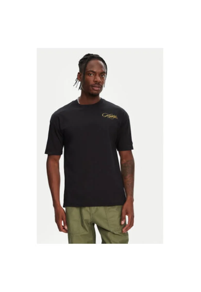 Tricou barbati  361Q6XW, Bumbac organic, Negru, Negru