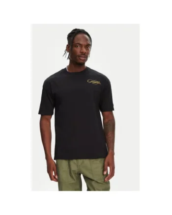 Tricou barbati  361Q6XW, Bumbac organic, Negru, Negru