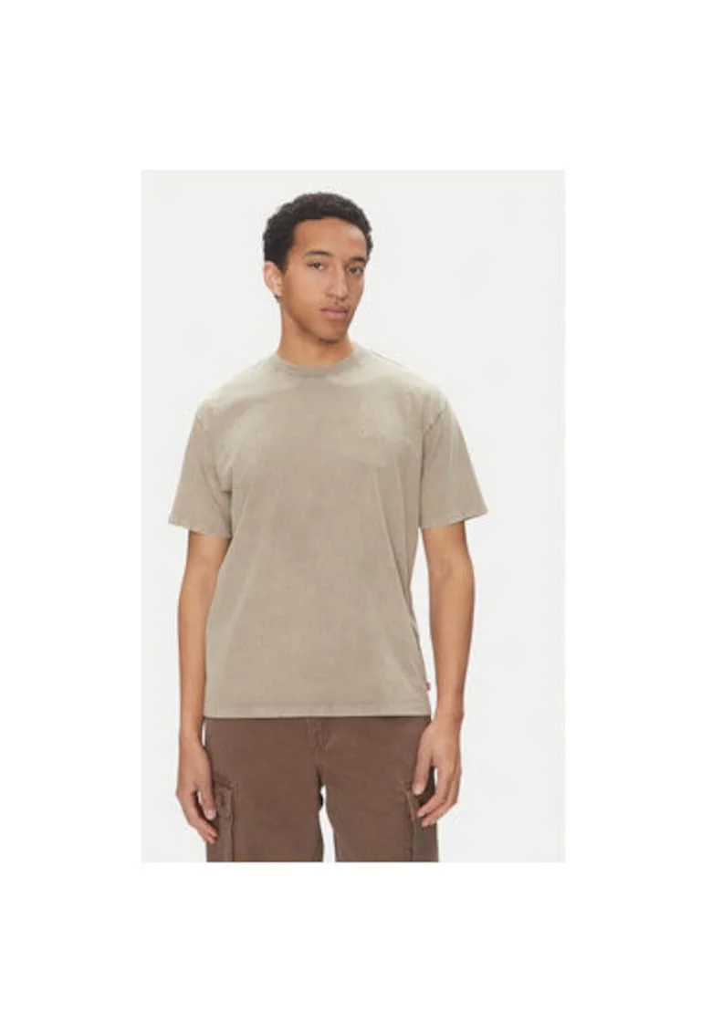 Tricou barbati Levi S, A0637-0134, Bumbac, Gri, Gri