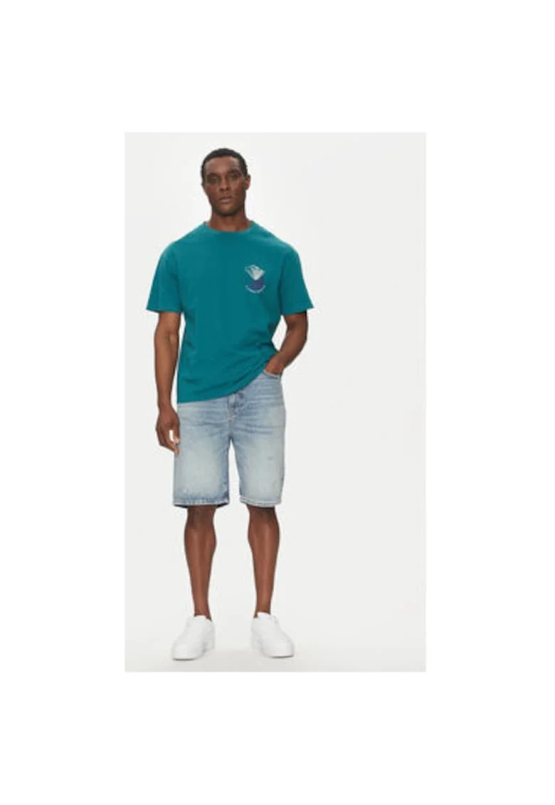 Tricou barbati  EQYZT08033-BSJ0, Bumbac organic, Verde, Verde