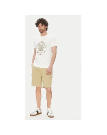 Tricou barbati  MARG30 JS206, Bumbac, Alb, Alb
