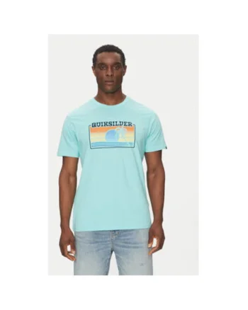 Tricou barbati  EQYZT08065-BGH0, Bumbac, Turcoaz, Turcoaz