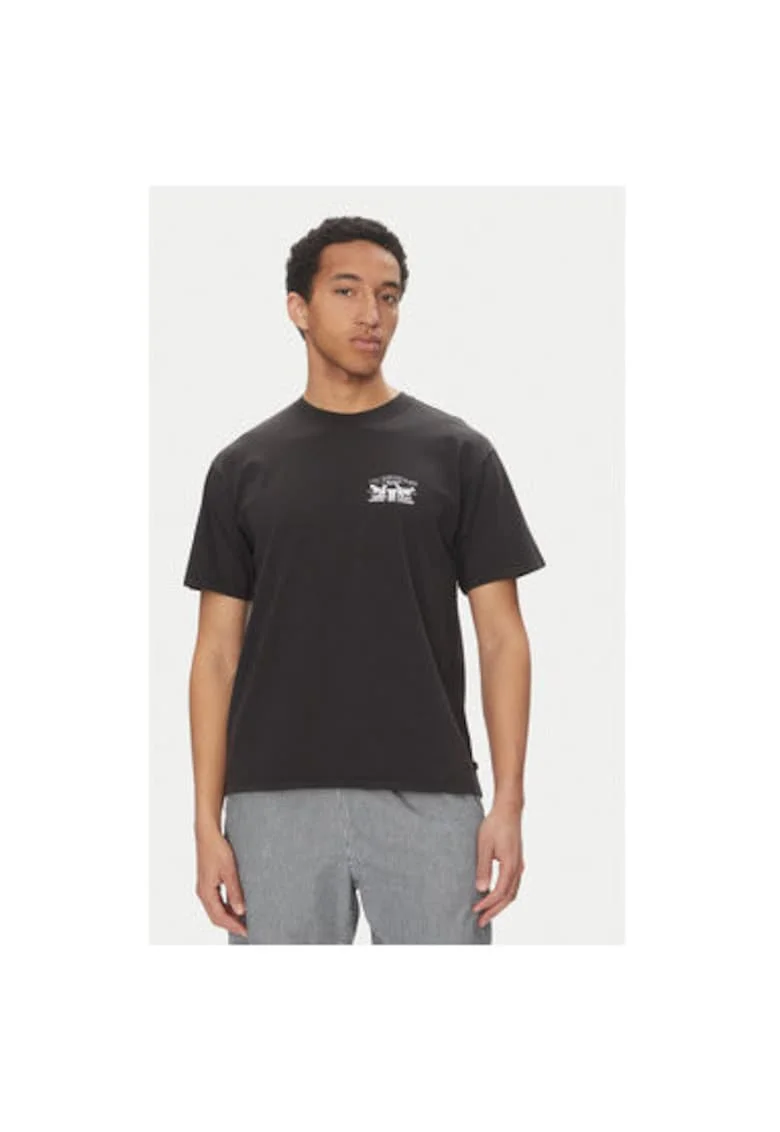 Tricou barbati Levi S, 87373-0260, Bumbac, Negru, Negru