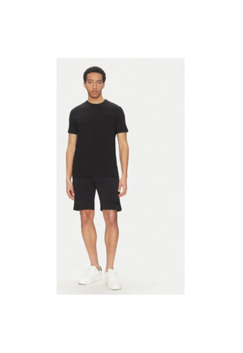 Tricou barbati  25411043, Bumbac, Negru, Negru