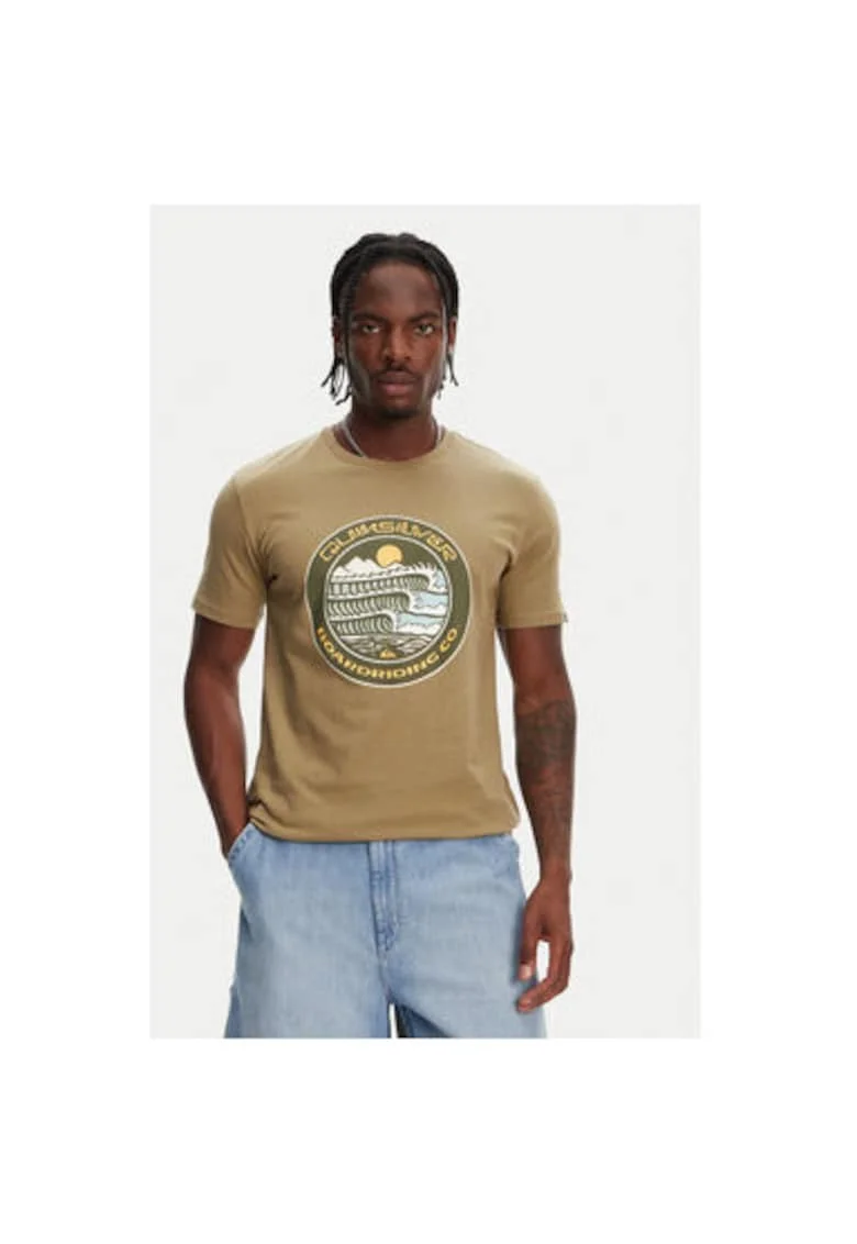 Tricou barbati  EQYZT08051, Bumbac, Kaki, Kaki