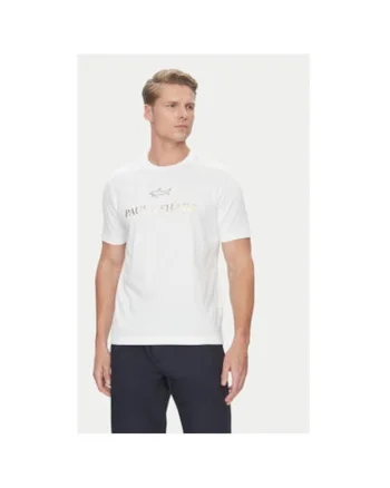 Tricou barbati  C0P1239, Bumbac, Alb, Alb