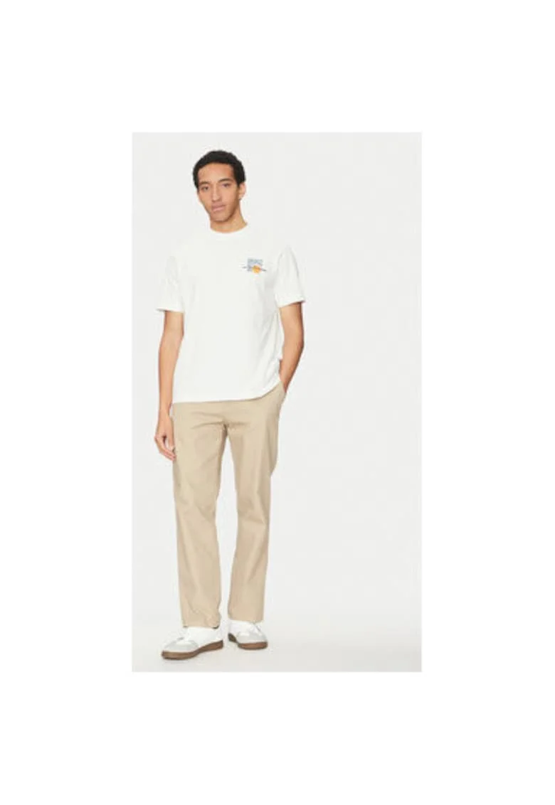 Tricou barbati,  304884221, Bumbac, Alb, Alb