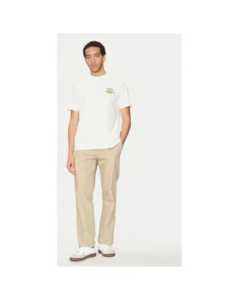 Tricou barbati,  304884221, Bumbac, Alb, Alb