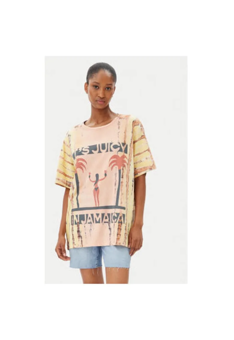 Tricou dama  26940, Bumbac, Portocaliu, Portocaliu