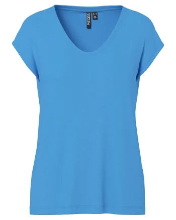 Tricou dama  17078732, Viscoza, Albastru, Albastru