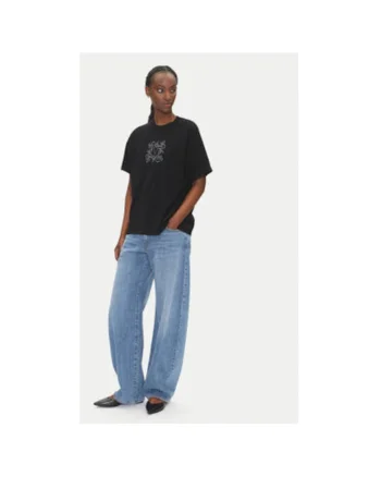 Tricou dama  RD0119, Bumbac, Negru, Negru