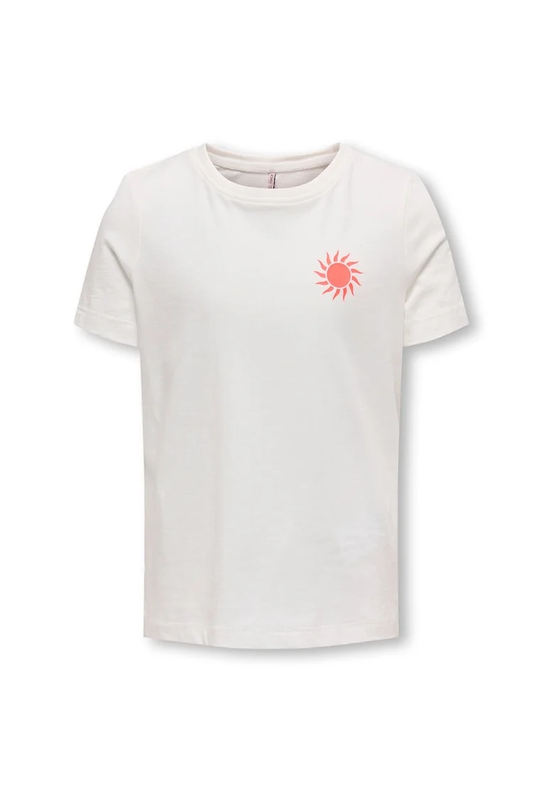 Tricou fete  15340140, Bumbac organic, Alb, Alb
