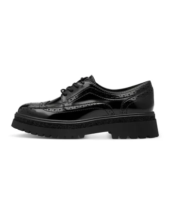 Pantofi Oxford din piele ecologica, Negru