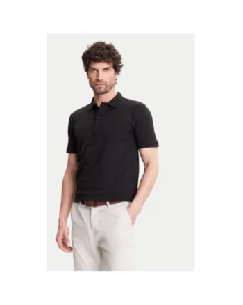 Tricou polo barbati  C5 21354.2110, Bumbac, Negru, Negru