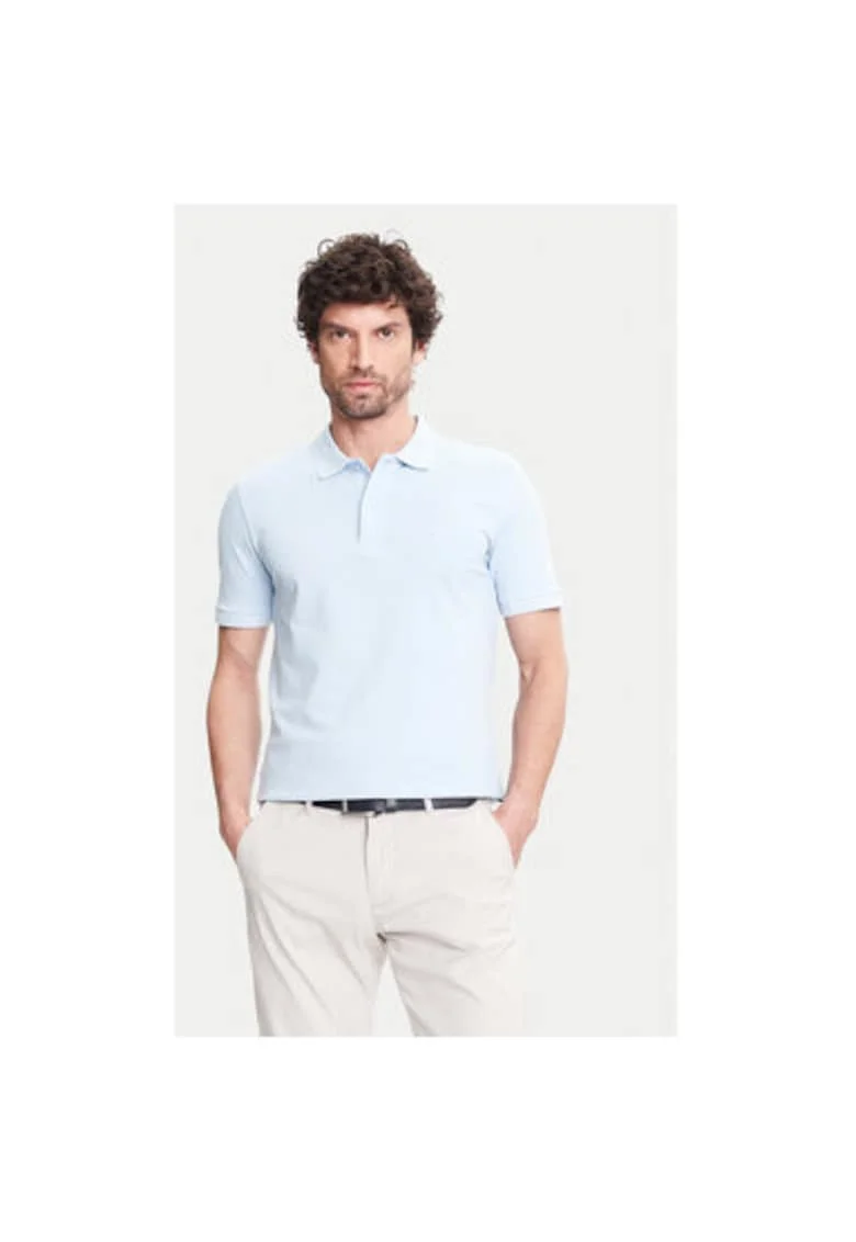 Tricou Polo barbati  C5 21354.2110, Bumbac, Albastru deschis, Albastru deschis