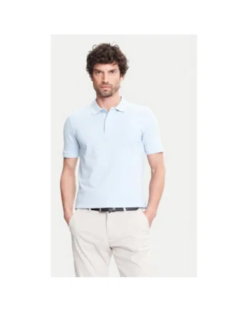 Tricou Polo barbati  C5 21354.2110, Bumbac, Albastru deschis, Albastru deschis