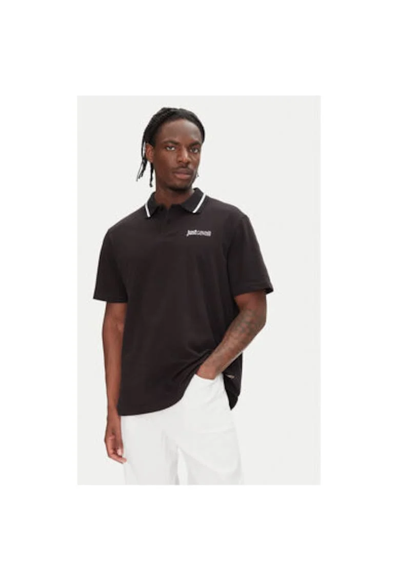 Tricou polo barbati  78OAGT15 CJ506, Bumbac, Negru, Negru