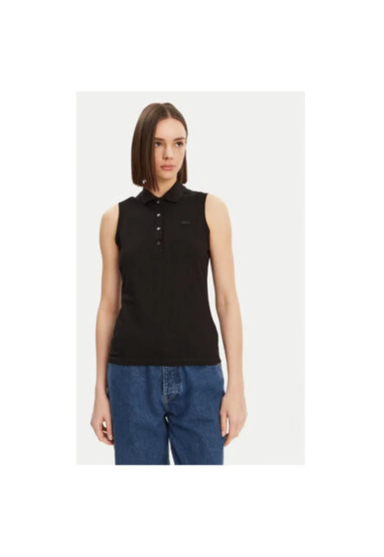 Tricou Polo dama  PF5445, Bumbac, Negru, Negru