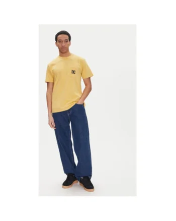 Tricou barbati  ADYZT05377, Bumbac/Bumac reciclat, Galben, Galben
