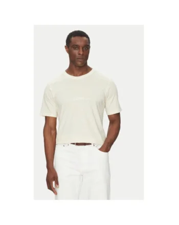 Tricou barbati Jack Jones, 12273163, Bumbac, Ecru, Ecru