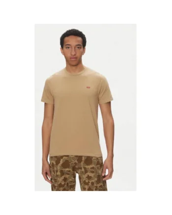 Tricou barbati Levi S, 56605-0261, Bumbac, Bej, Bej