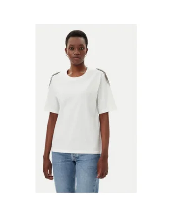 Tricou dama  RD0015, Bumbac, Alb, Alb