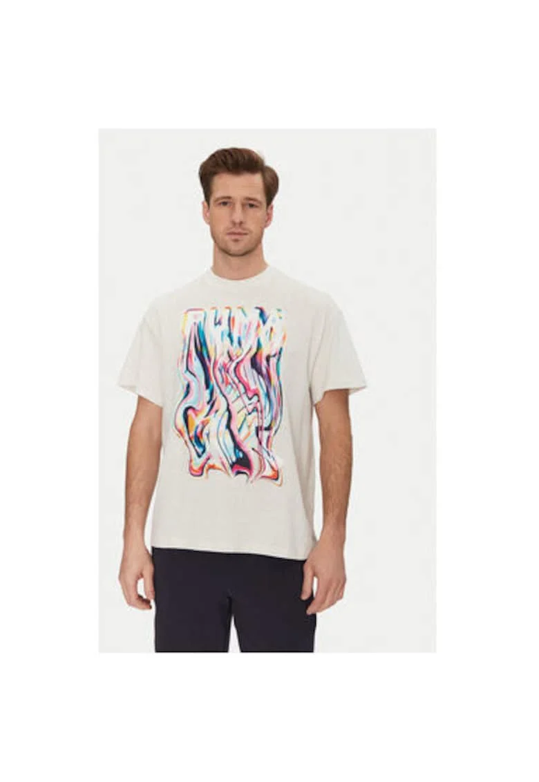 Tricou barbati  630527, Bumbac, Ecru, Ecru