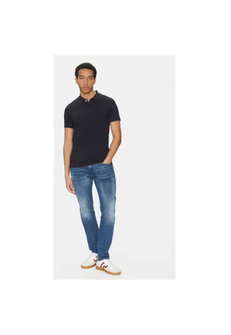 Tricou polo barbati  M5510W-T3236, Bumbac, Bleumarin, Bleumarin