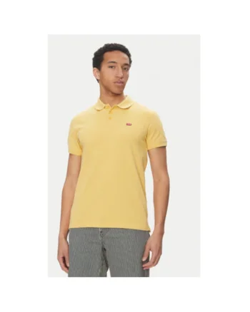 Tricou polo barbati Levi S, 35883-0231, Bumbac, Galben, Galben