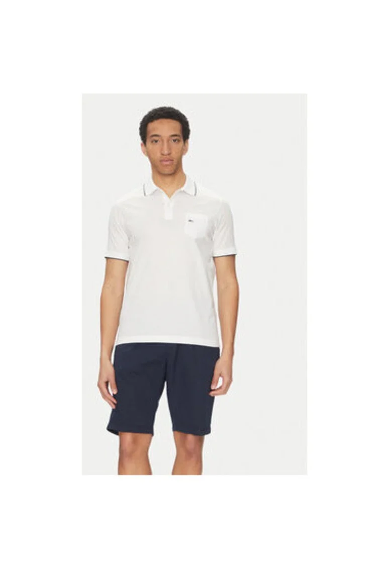 Tricou polo barbati  25411209, Bumbac, Alb, Alb