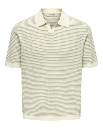 Tricou polo barbati  Sons, 22033457, Bumbac, Bej, Bej