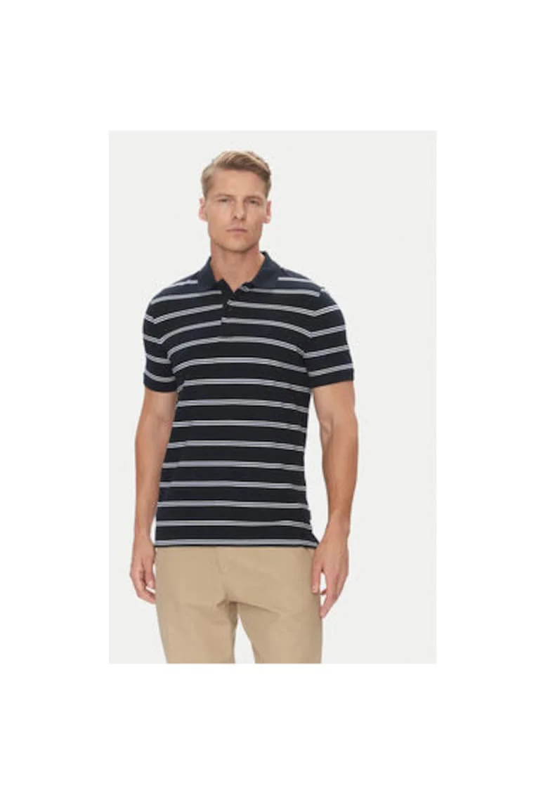 Tricou polo barbati  C5 21364.2111, Bumbac, Bleumarin, Bleumarin