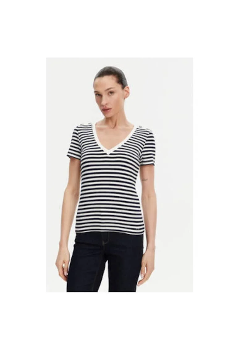 Tricou dama  241-DINA, Viscoza/Poliester, Bleumarin, Bleumarin