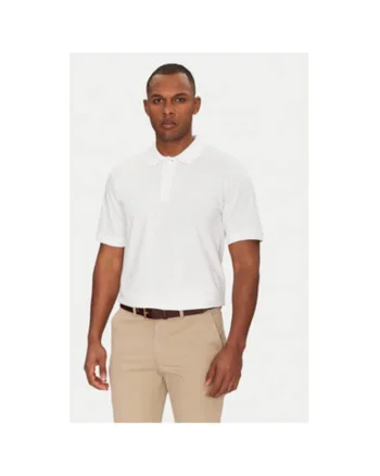 Tricou polo barbati Jack Jones, 12268227, Bumbac, Alb, Alb
