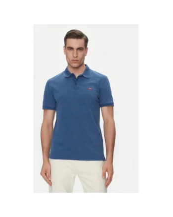 Tricou polo barbati Levi S, 35883-0271, Bumbac, Albastru, Albastru