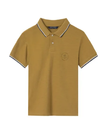 Tricou Polo baieti  6133, Bumbac, Kaki, Kaki