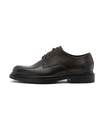 Pantofi derby de piele, Maro