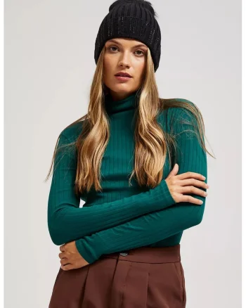 Caciula cu pompon decorata cu strasuri neagra ONE SIZE