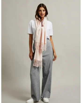 Sal neted roz cu ciucuri ONE SIZE
