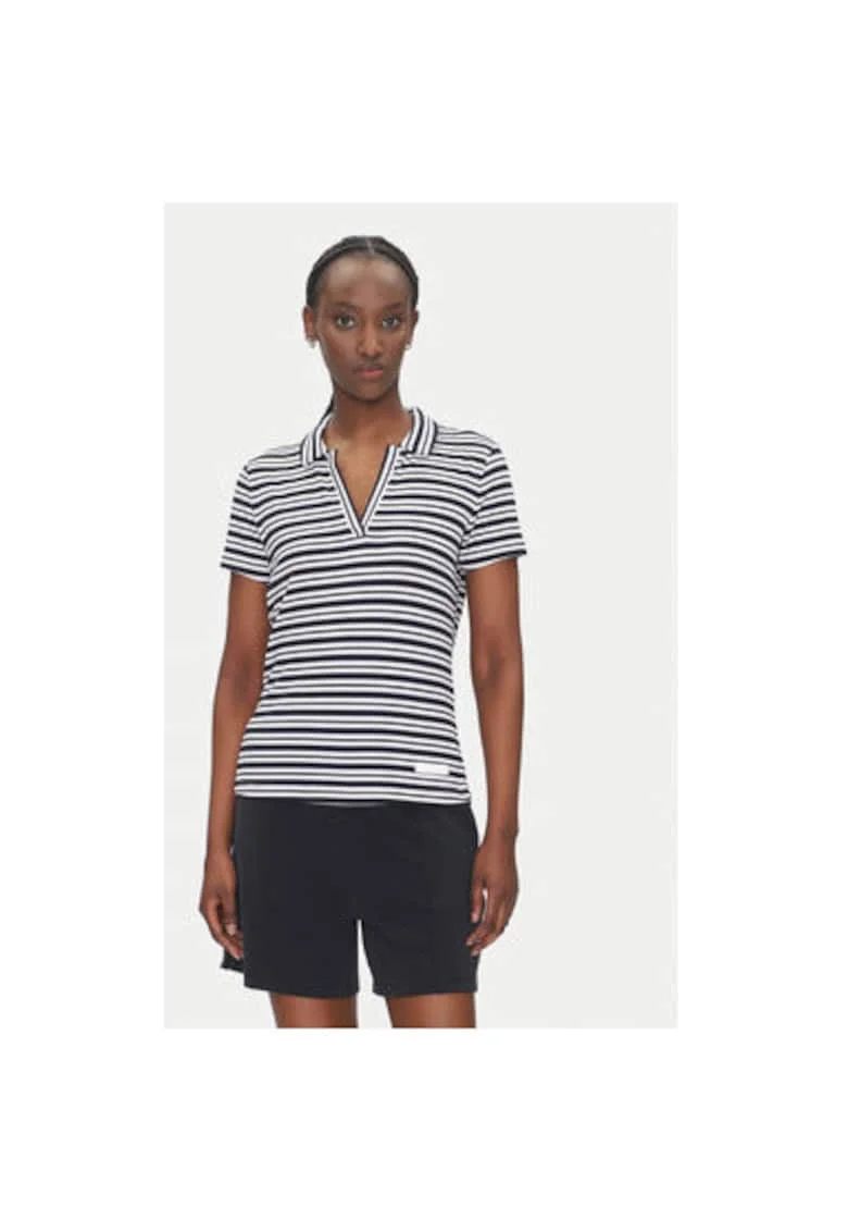 Tricou Polo dama  Emporio Armani, 7W000490 AF12654, Viscoza/Elastan, 99875, Alb